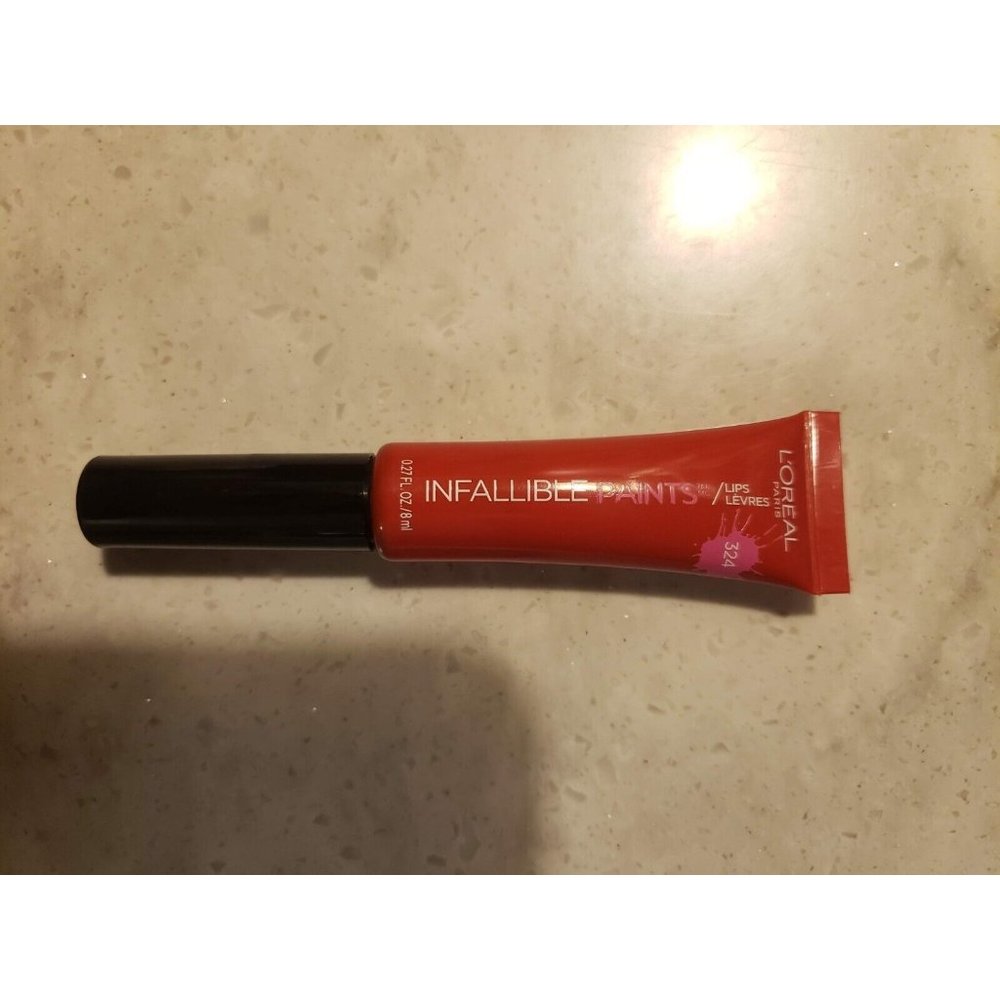 L'oreal Paris Infallible Lip Paints 324 DIY Red 0.27 Oz New Fast Shipping